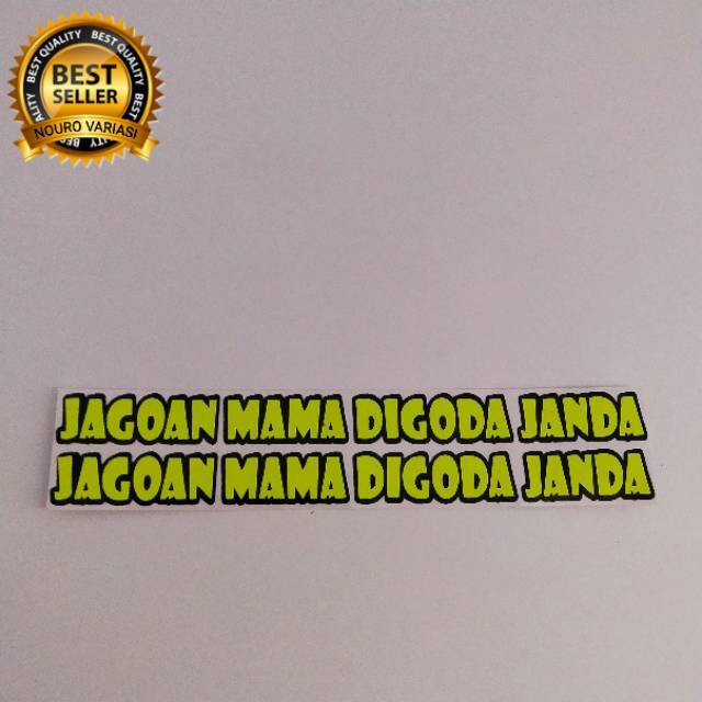  stiker  cutting JAGOAN MAMA DI GODA JANDA kata kata  buat  