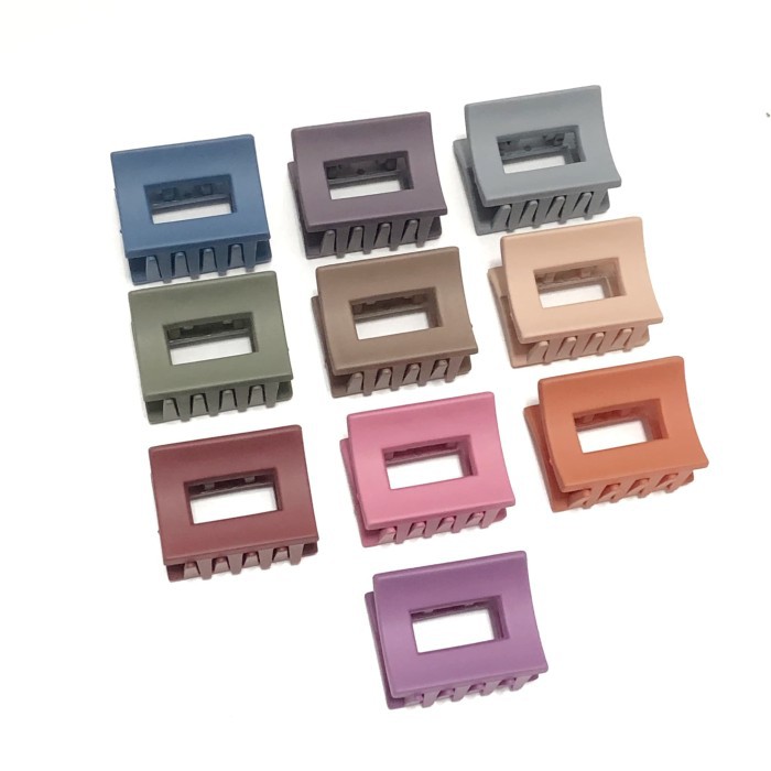 Square Doff Hair Clip S Jepit Rambut Polos Made in Square Doff Hair Clip S Jepit Rambut Polos Made in