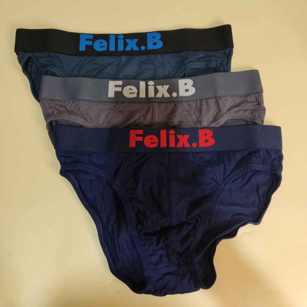 CELANA DALAM PRIA FELIX.B FB 1123 ISI 3 PCS | BAMBOO SPANDEX