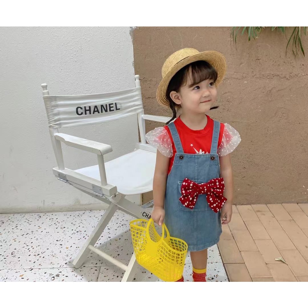 HappyOliver OVERALL CUTE GIRL UNICORN 6666 EBV Baju Overall Anak Perempuan Import + Kaos dalaman