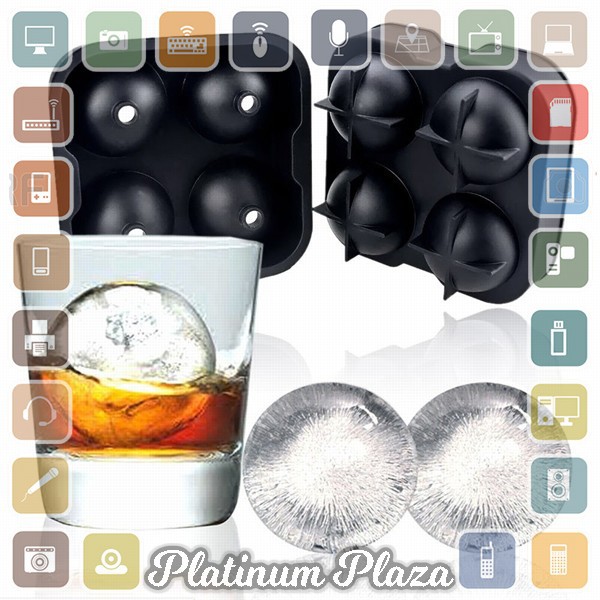 TEENRA Cetakan Es Batu Ice Ball Maker Silicone - TW-159 - Black`6FSBMK-