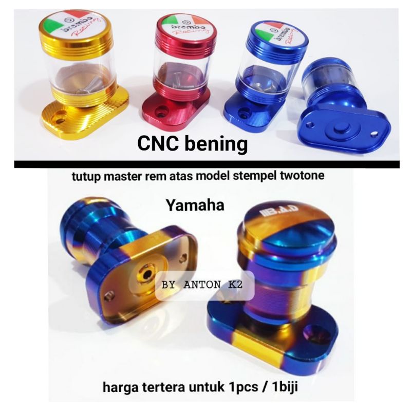 TUTUP MASTER MINYAK REM ATAS AKSESORIS VARIASI MOTOR AEROX 155/NMAX/N MAX NEW/LEXI/MIO FINO/X RIDE