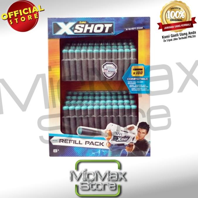 Zuru Xshot X Shot Dart Refill Pack Isi 100 pcs Peluru 105639