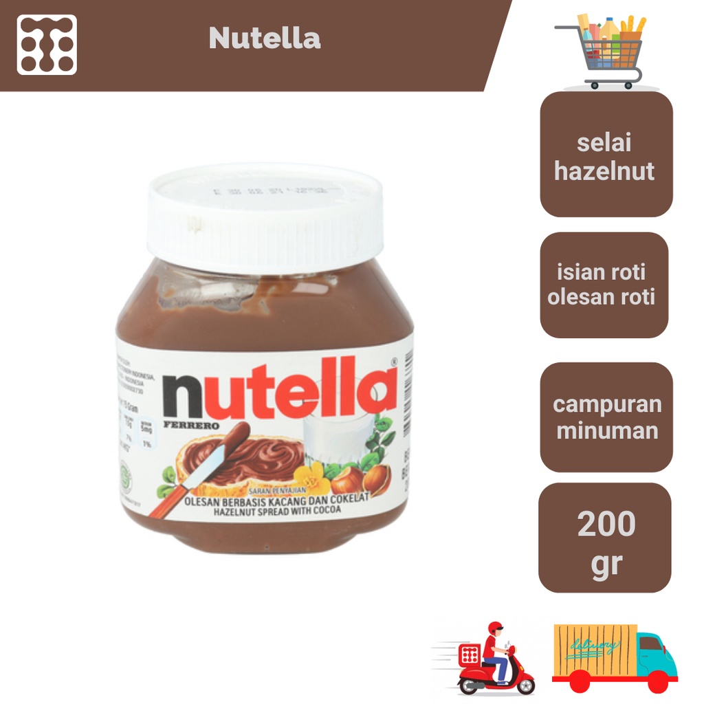 

Nutella 200 Gram / Selai Nutella