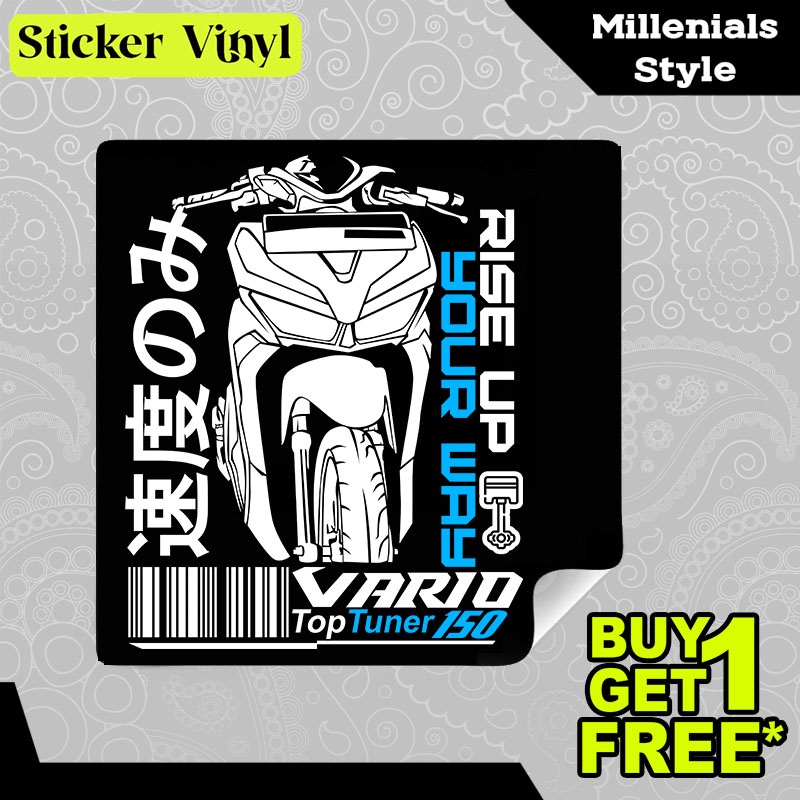 Stiker Sticker Vario 150 Rise Up Your Way Komunitas Pecinta Motor Honda Aesthetic Bahan Vinyl Satuan