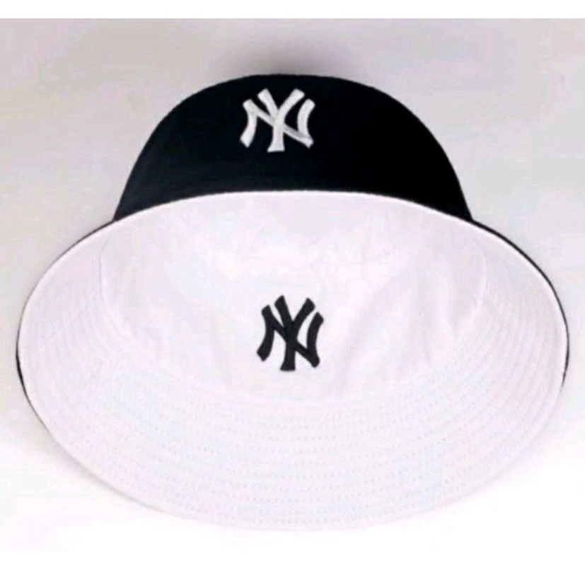 Promo!!!Topi Bucket Hat Distro Ny Polos Terbaru Bisa Bolak Balik