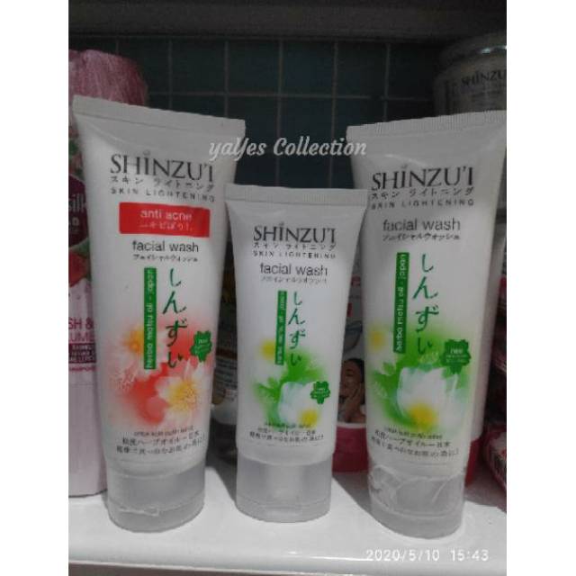 Shinzui facial wash 80ml anti acne sinzui shinzu'i skin lightening sabun cuci muka wajah matsu Kulit Normal berminyak Jerawat Berjerawat