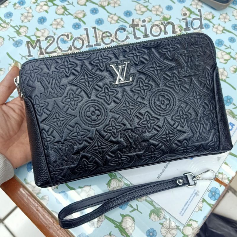 Handbag Leather Tas Tangan Clutch kulit Asli Import