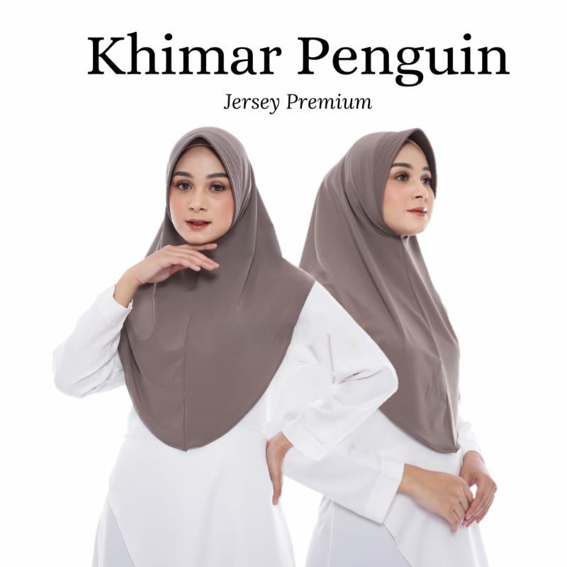 Jilbab bergo Hamidah Jersey / Hijab Jersey / jilbab sport / Hijab Instan Jersey Pinguin