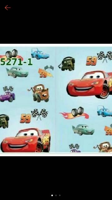 WALLPAPER DINDING MOTIF CAR 10m x 45cm