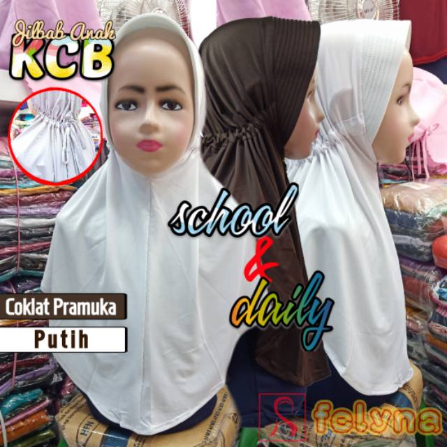 HIJAB ANAK/JILBAB ANAK /BERGO INSTAN SEKOLAH SD SMP SMA AYAPATI