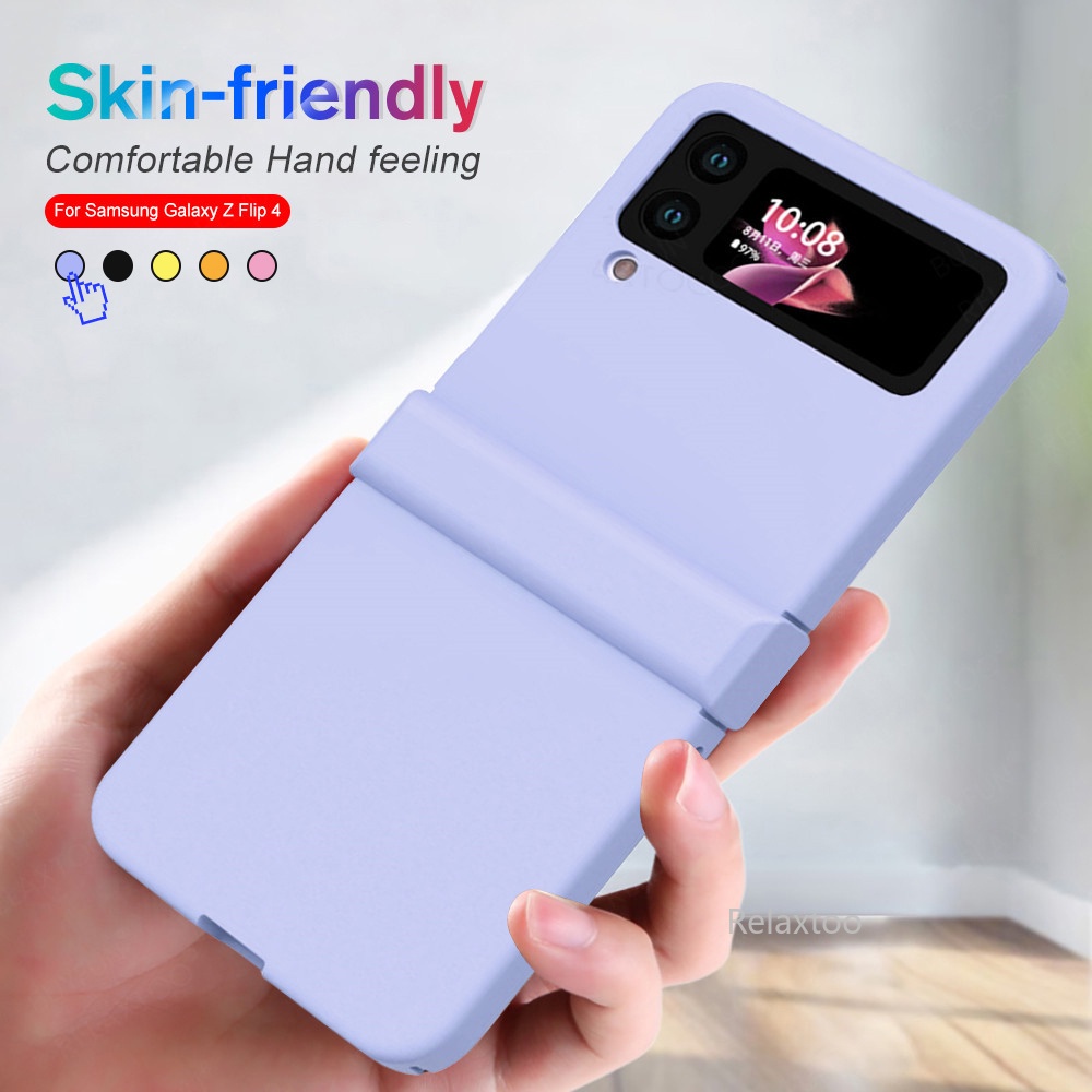 Frosted Matte Skin Feel Folding Phone Case Hinge Case Samsung Z Flip 4