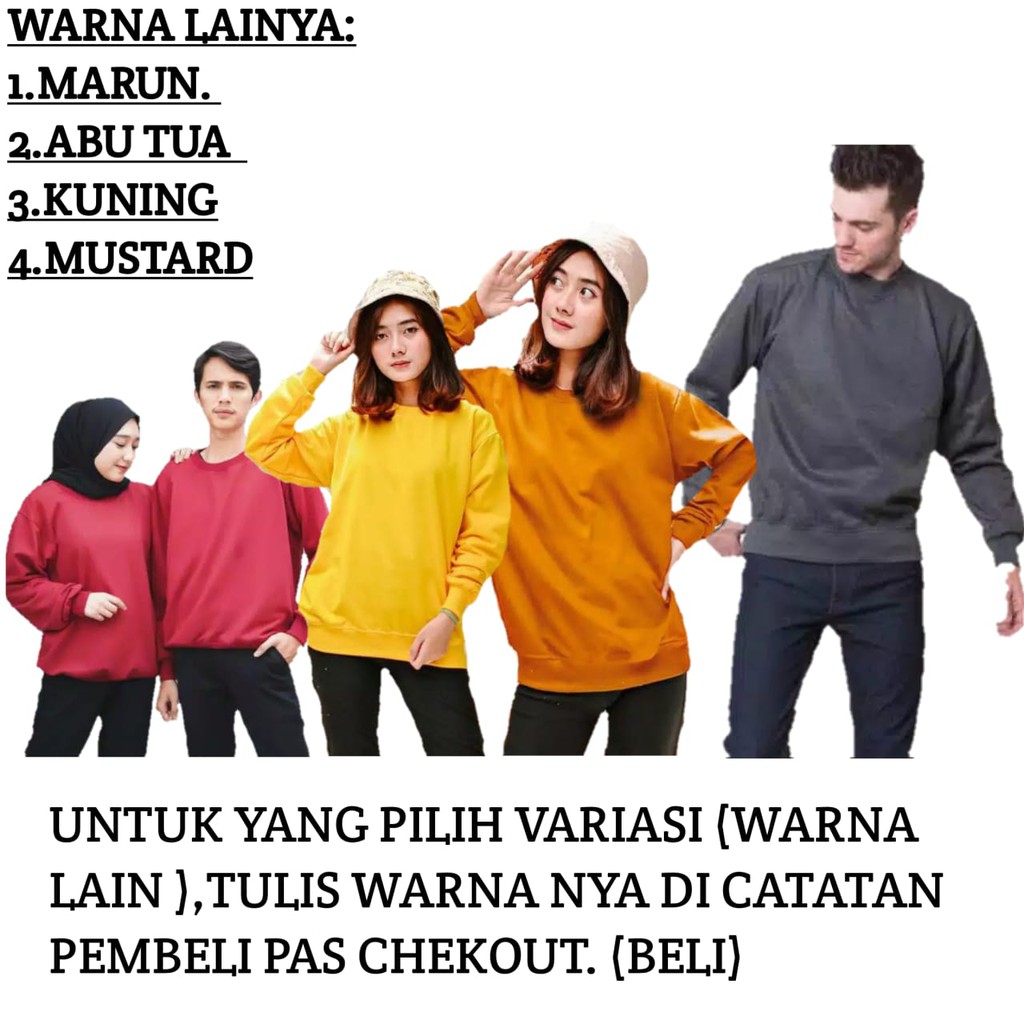 BASIC SWITER POLOS | 15 WARNA SIZE M L XL XXL BAHAN FLEECE-2