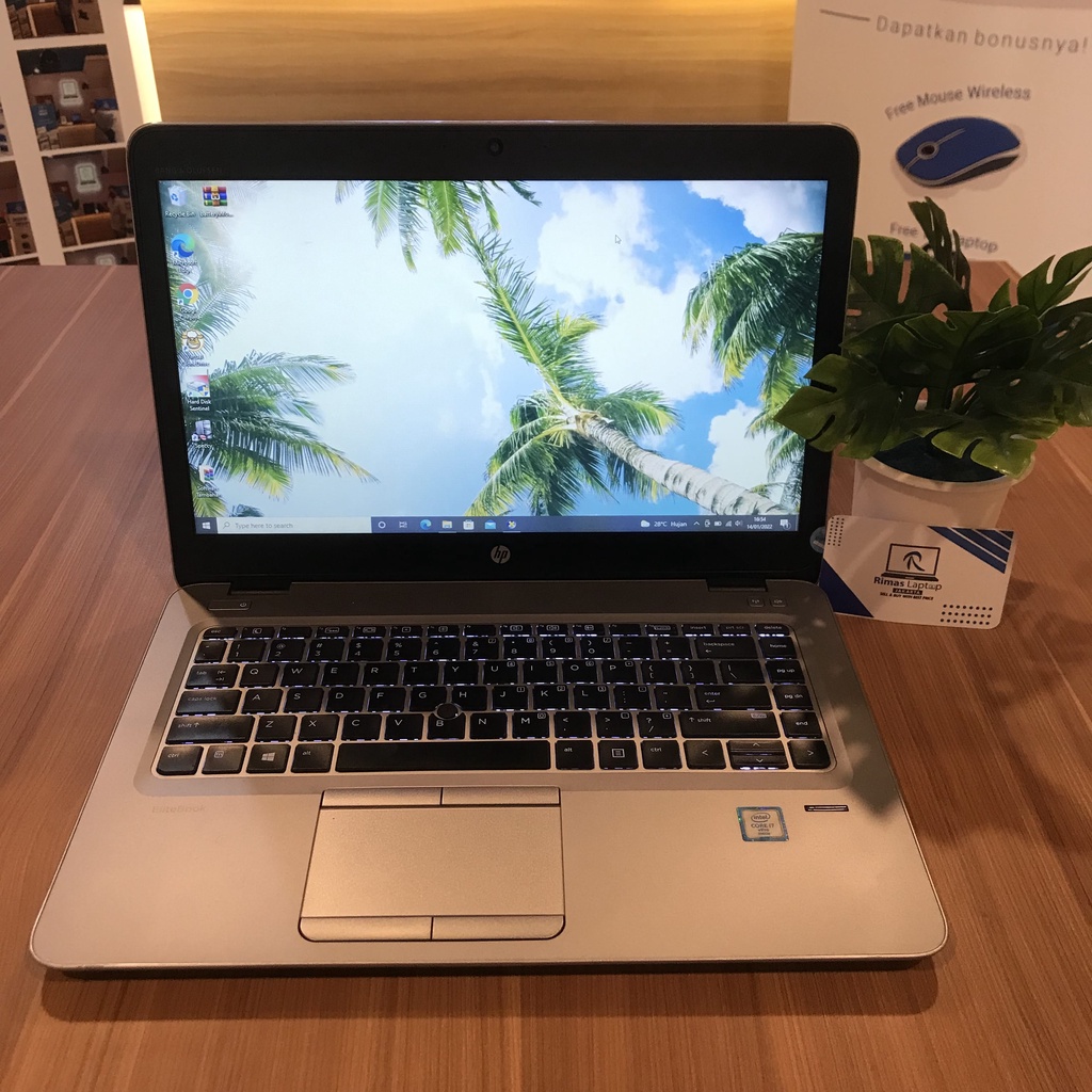 HP Elitebook i7 8gb SSD 256gb Second Bekas