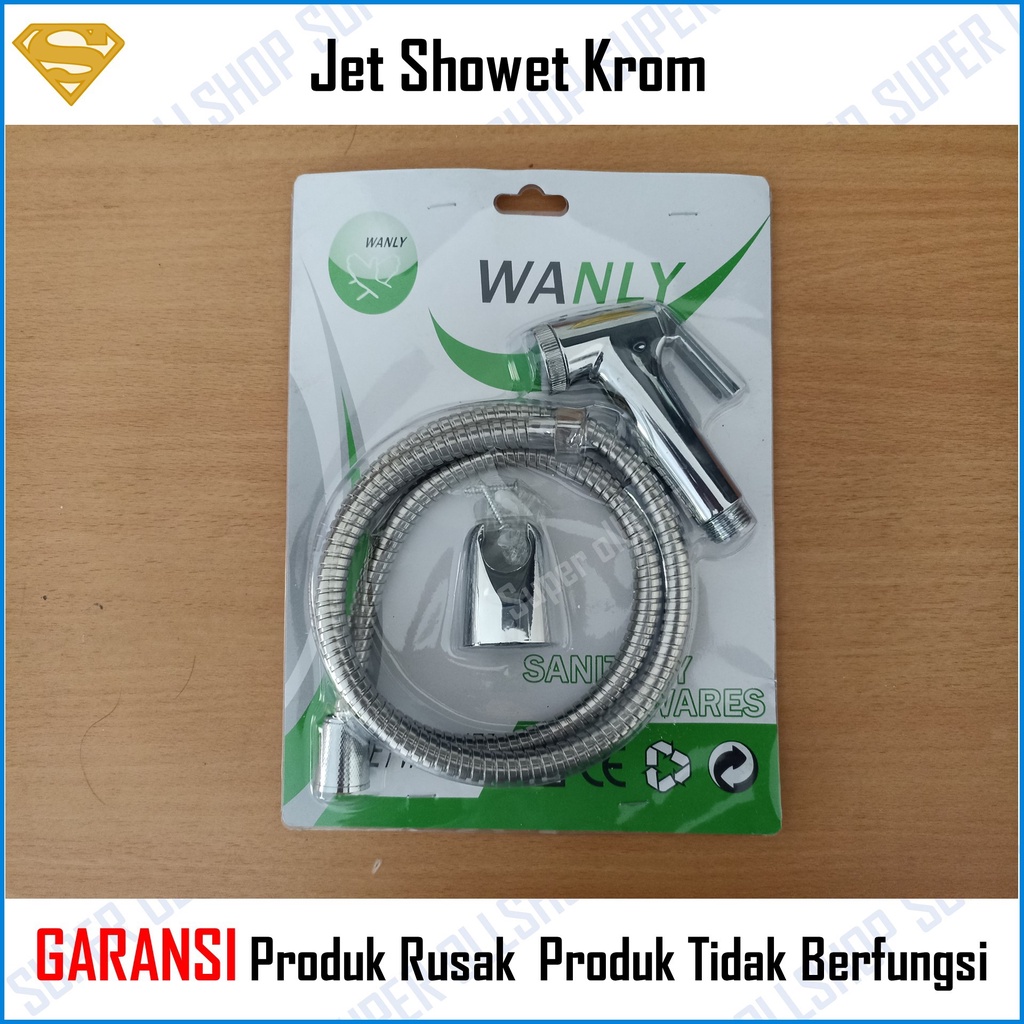 Jet Shower Krom Spray bidet / Jet Shower Kloset Toilet Closet Cebok Semprotan Duduk Kamar Mandi Ringan Krom