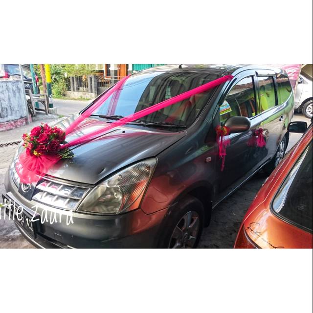 1 SET FULL Dekorasi / Hiasan Mobil Pengantin / Wedding Car Decoration