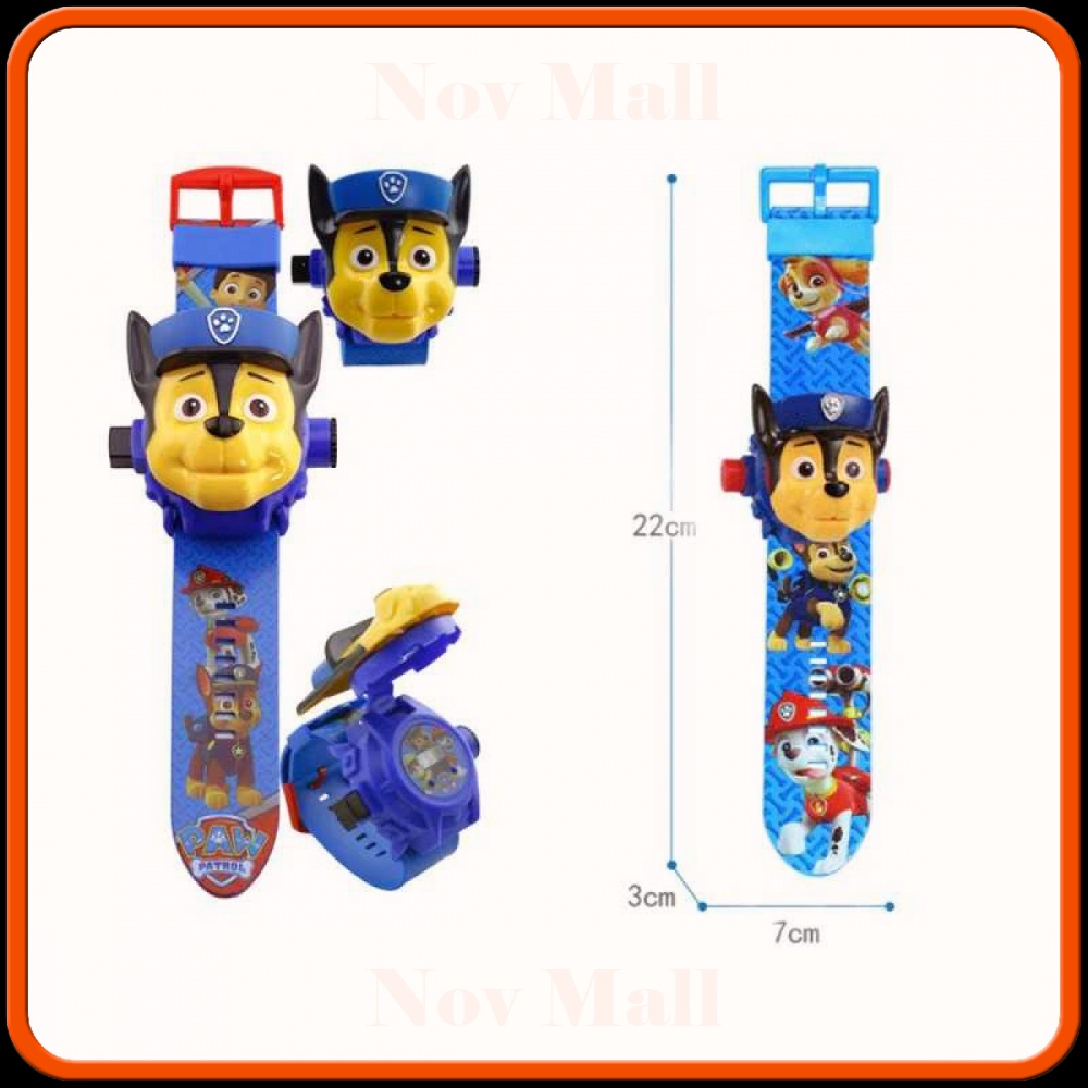 Jam Tangan LED Anak Paw patrol Projection Dog Everest - PP3189