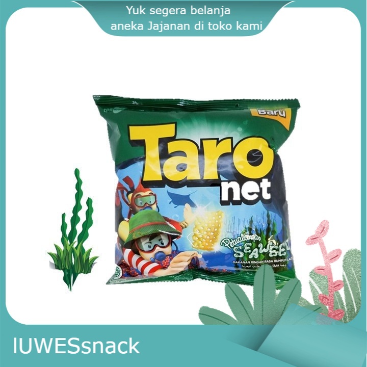 

Taro net isi 10pcs-snack ringan-makanan ringan-jamilan sehat-jajanan jadul-jajan anak kekinian-kripik-krupuk-ciki