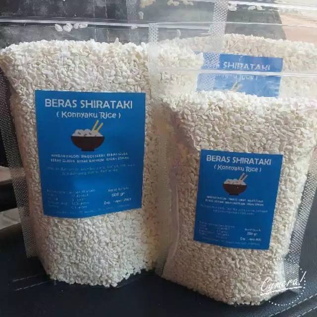 

Beras shirataki 500 gram cocok untuk diet debm / diet rendah karbo