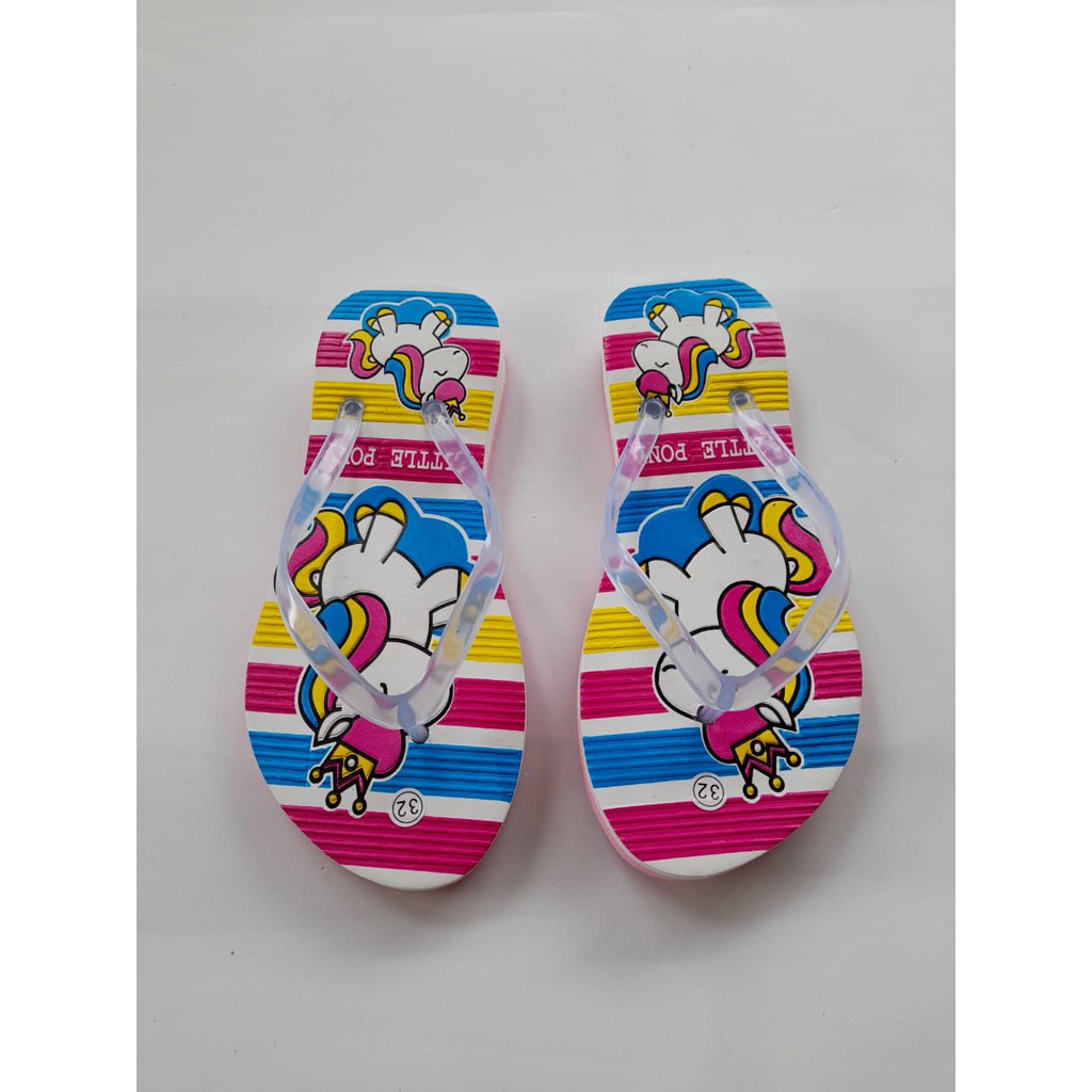 sendal unicorn sandal jepit anak perempuan sandal anak spon cewek murah