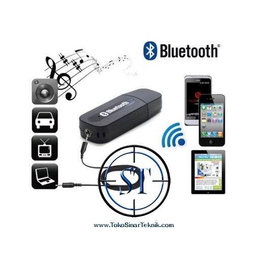 Audio Music Bluetooth USB Receiver Transmitter Mobil Speaker Audio Jack 3.5mm Penerima Audio Lagu Headset Komputer Power Ampli Tape Mobil USB