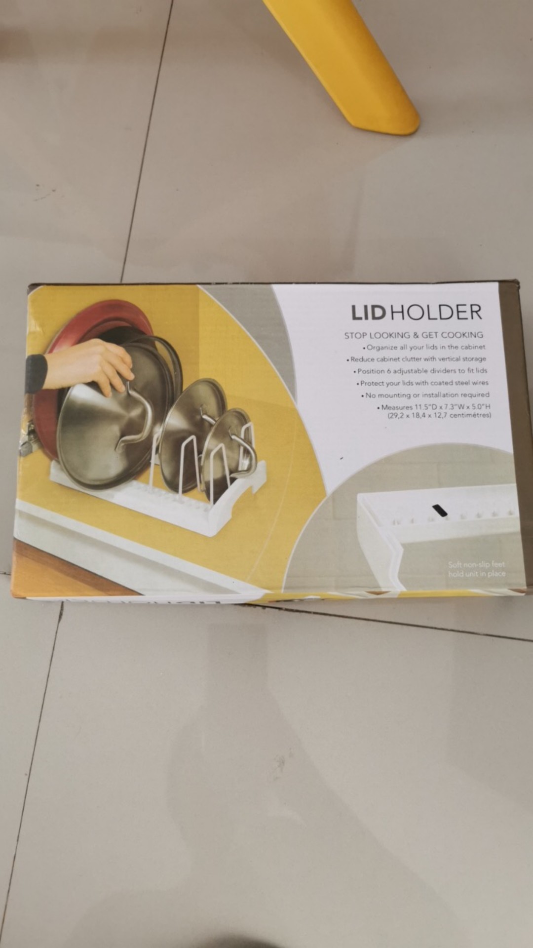 [ready Stock] Lid Holder - Holder Penyangga Tutup Panci / Panci / Talenan / Teflon