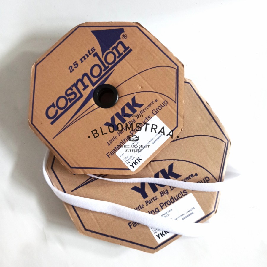 Roll Velcro YKK 20mm Cosmolon 2cm Magic Tape 20 mm 2 cm Hook Loop YKK