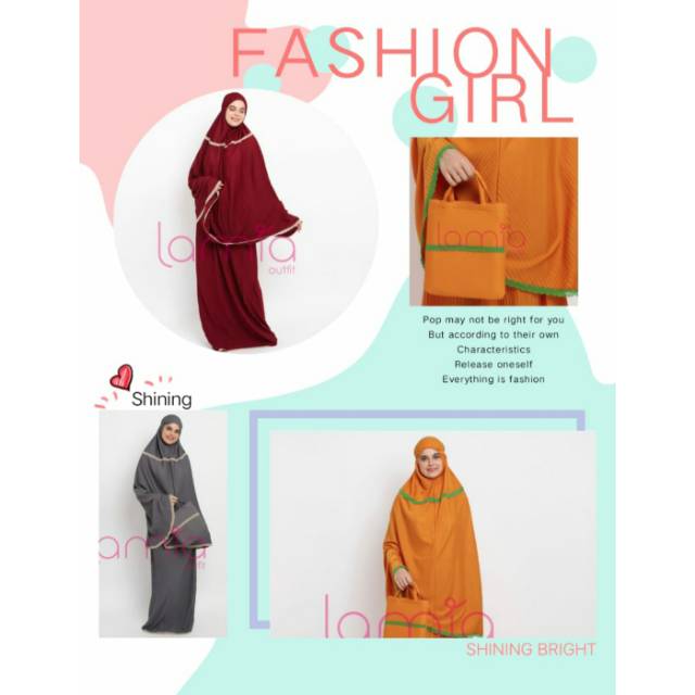 Mukena Renda Plisket