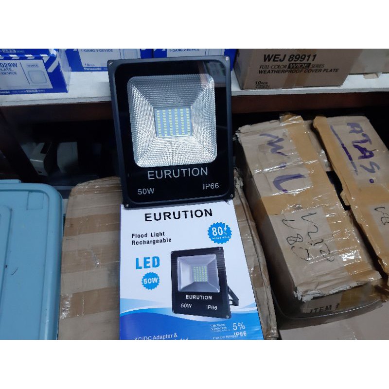 lampu sorot RGB 50 Watt Eurution tembak red green blue 50w