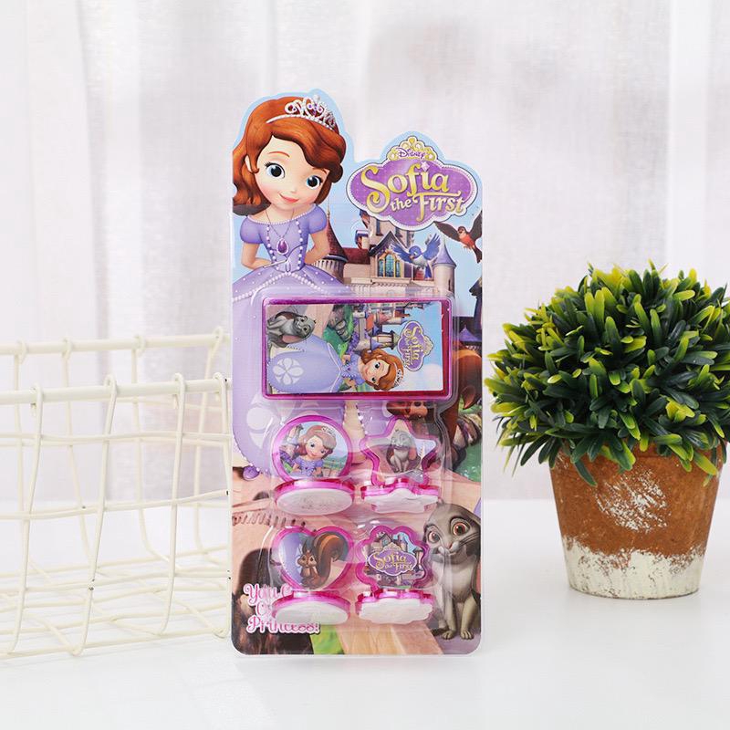 TS01-PH021 Mainan anak Stempel Karakter Kartun dan Disney Land mainan anak-anak/ Stamps Set