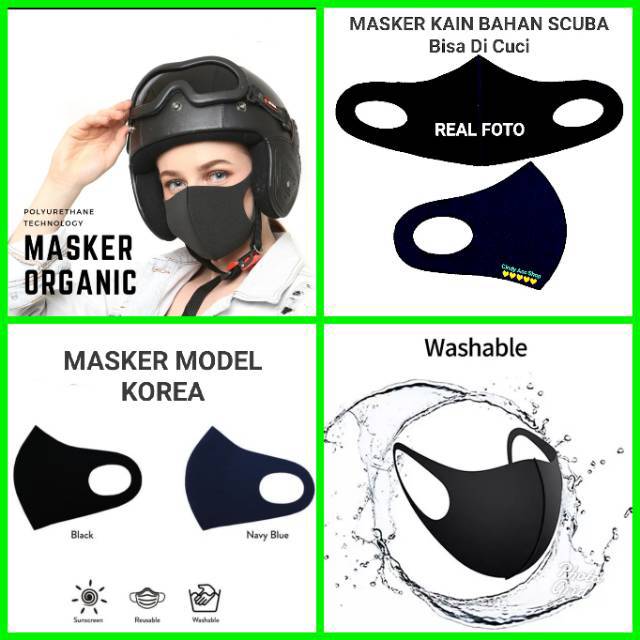 Masker Kain Model Korea Bahan Scuba