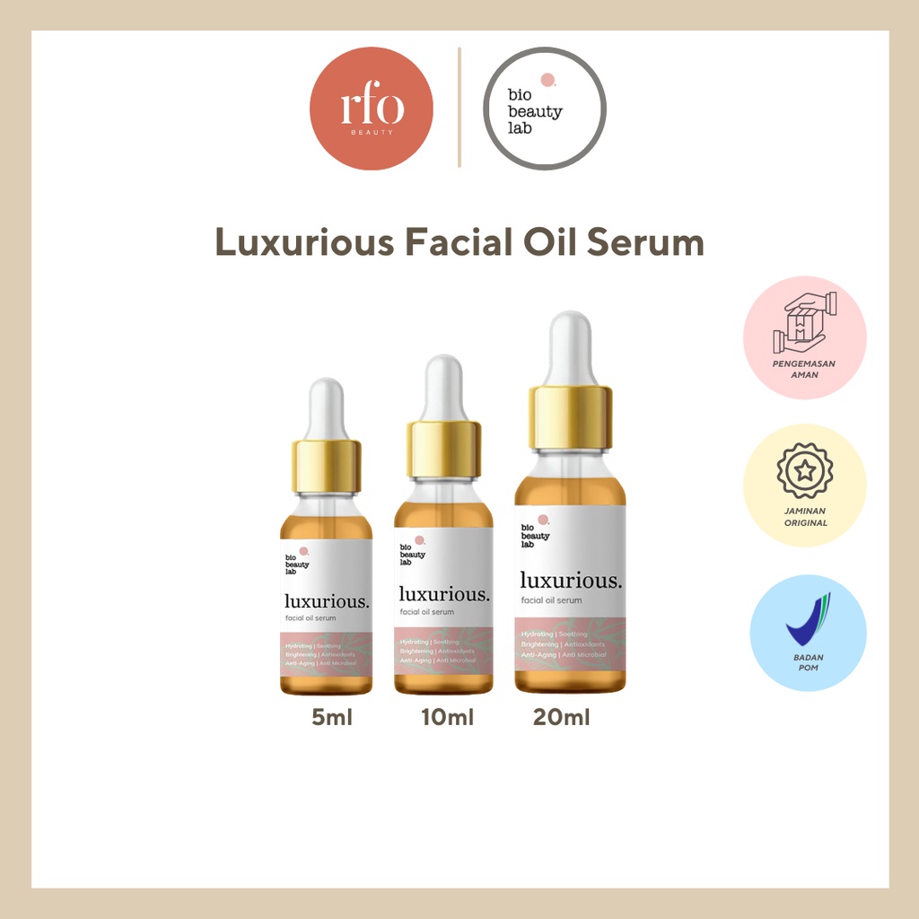 Bio Beauty Lab Luxurious Facial Oil Serum Shopee Indonesia