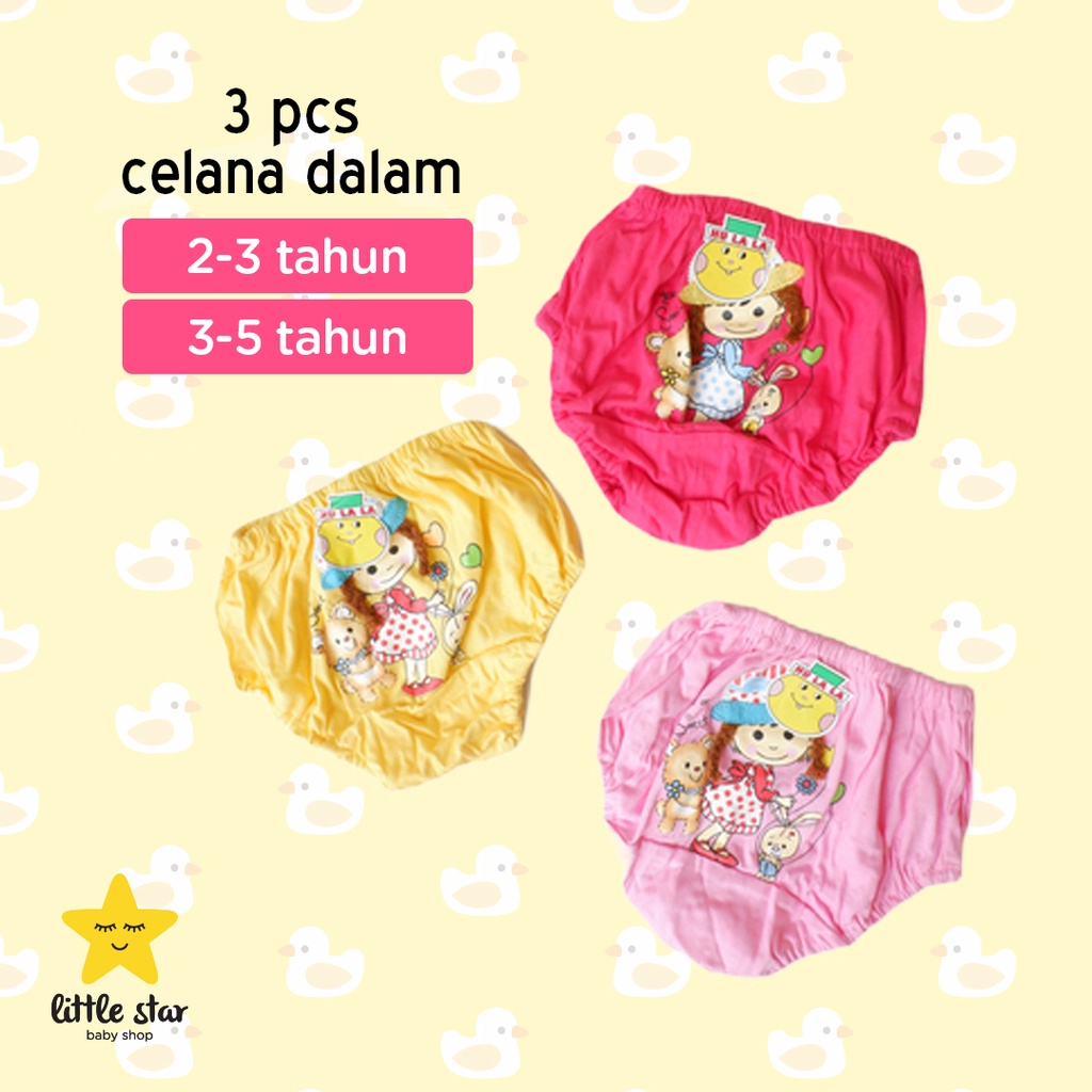 Hulala Celana Dalam Anak Perempuan Isi 3 Pcs | Girl Underwear