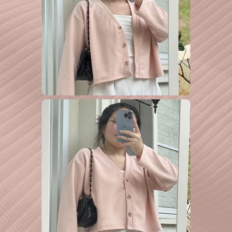 Yoona Outer Premium (outer / cardigan / outer kekinian / kancing marble/ outer bigsize / outer jumbo / cardigan bigsize / cardigan jumbo/ outer bkk / cardigan kancing/ outer kancing / sweater jumbo / sweater bigsize)