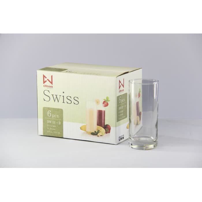 CITINOVA Gelas Kaca SWISS - 8.8 oz / 250 ml - CITINOVA SWISS