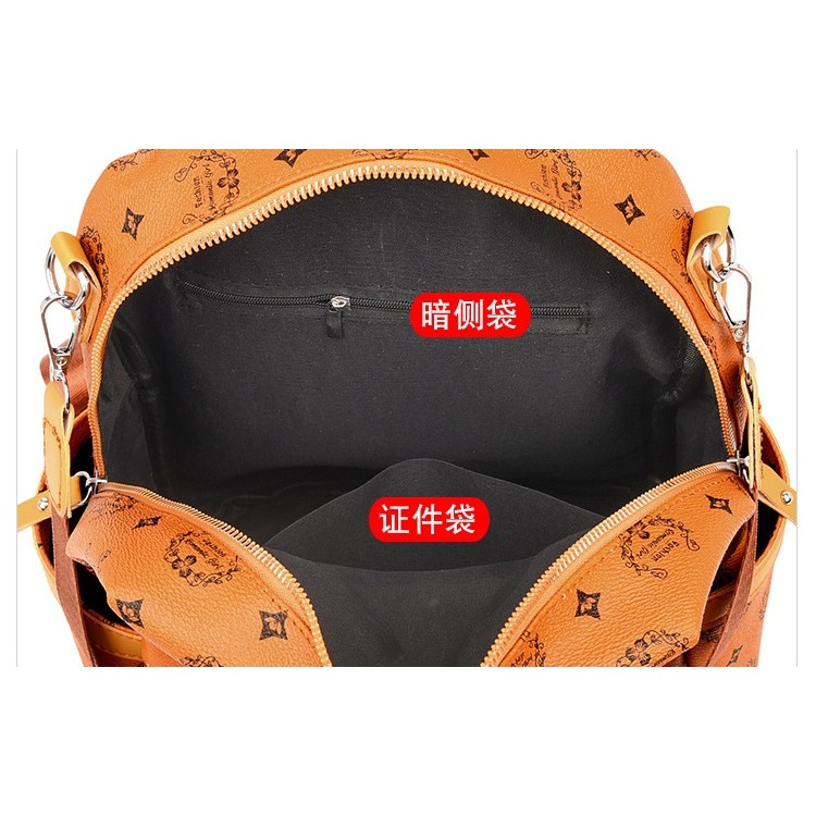 TAS RANSEL WANITA IMPORT COKLAT KULIT TA415B7 OSTRAVA KOREA BACKPACK KULIAH SEKOLAH GENDONG PUNGGUNG