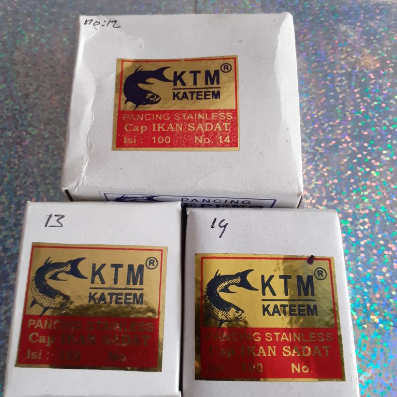 Mata Kail stainless Mrek KTM (kateem) No.12,13, 14, isi (100pcs)