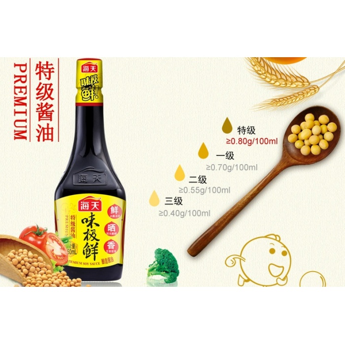 Haday Premium Soy Sauce 750 ml Kecap Asin No 1 China Hai Tian Halal