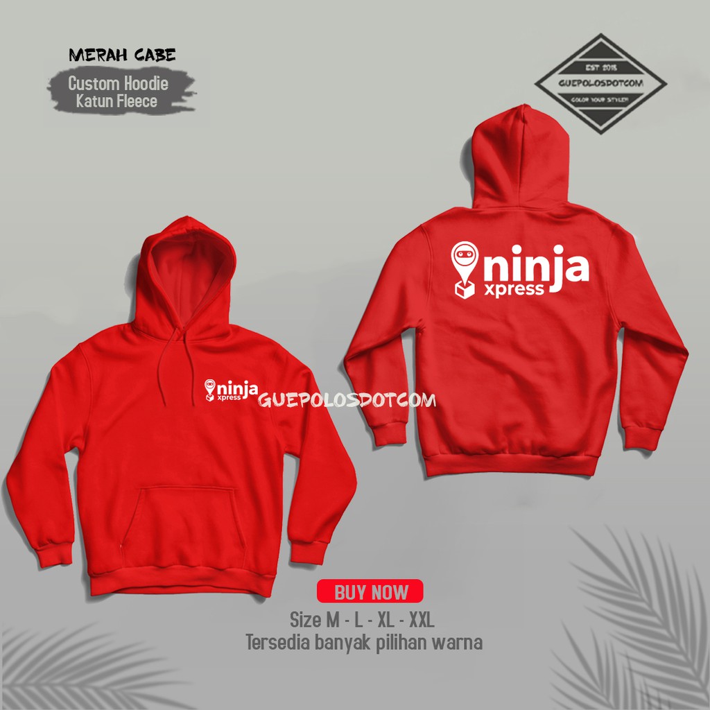 JAKET NINJA XPRESS JASA KIRIM - HOODIE JUMPER JAKET KURIR NINJA XPRESS  - HODIE EXPEDISI NINJA