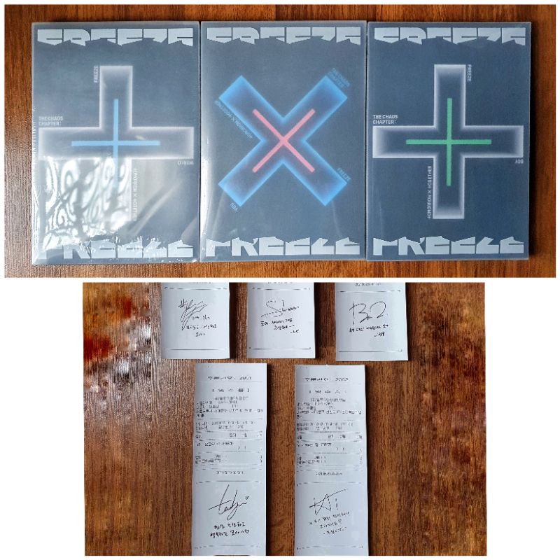 TOMORROW X TOGETHER The Chaos Chapter : Freeze Album Sealed / New World You Boy Struk TTD LD TXT
