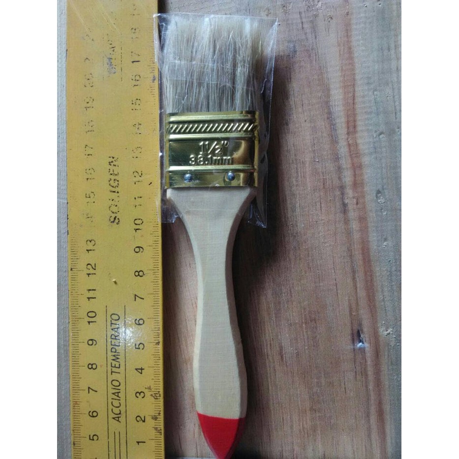 Kuas Cat Paint Brush Gagang Kayu Serba Guna 1.5&quot; 1,5&quot; DRAMASHOP