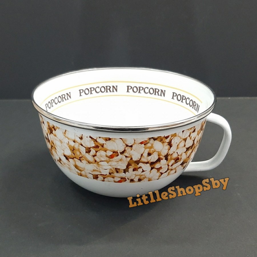 Soup Mug Enamel 14cm Popcorn Seri 2