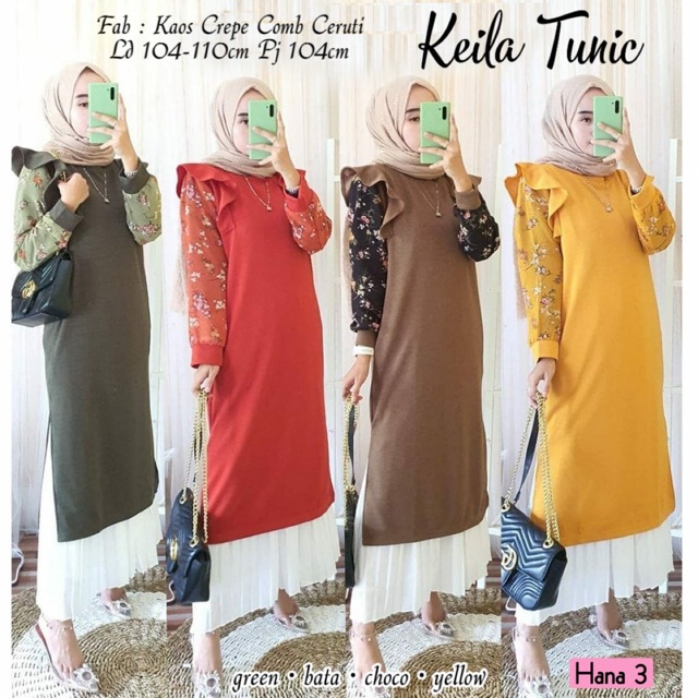 KEILA TUNIK BY HANA 3 / TUNIK / LONG TUNIK