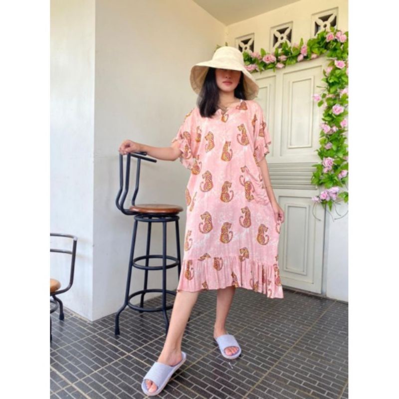 Baju tidur,daster pendek,daster ruffle pendek wanita remaja murah kekinian