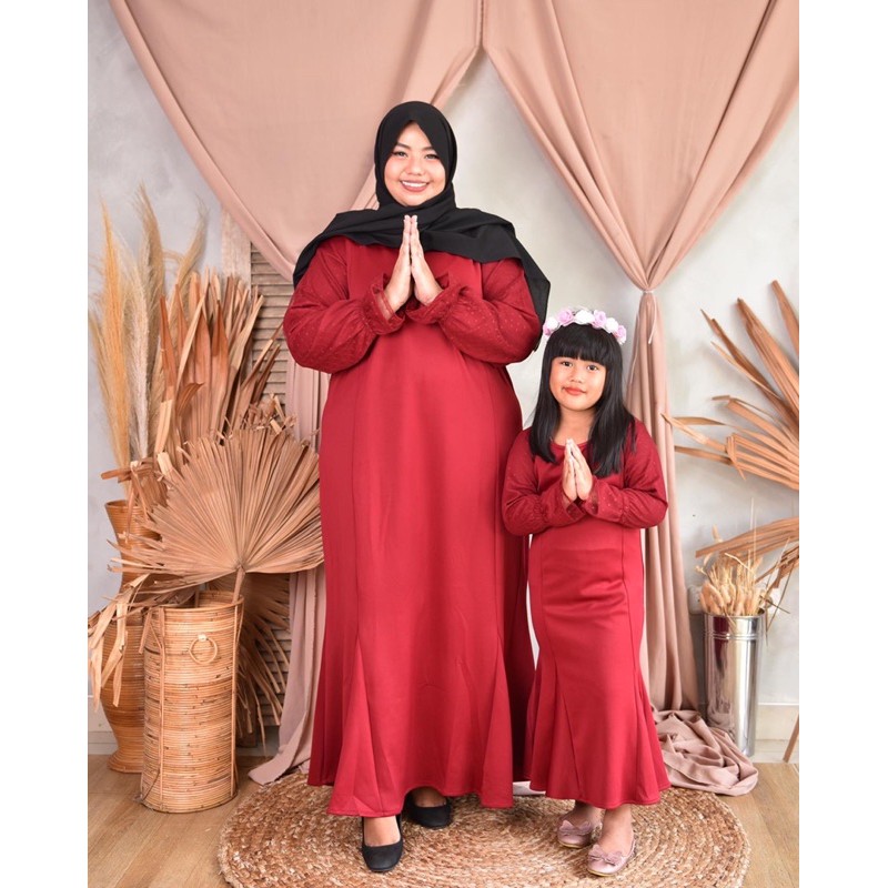 Jihane Long Dress (MAROON)