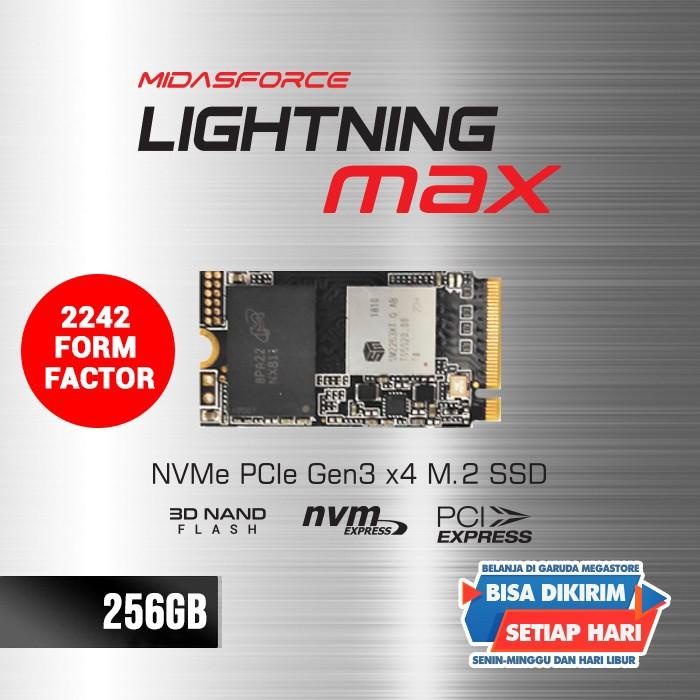 Ssd | Nvme M.2 256Gb 2242 Midasforce Lightning Max Ssd Nvme M.2 Pcie Gen3 X4