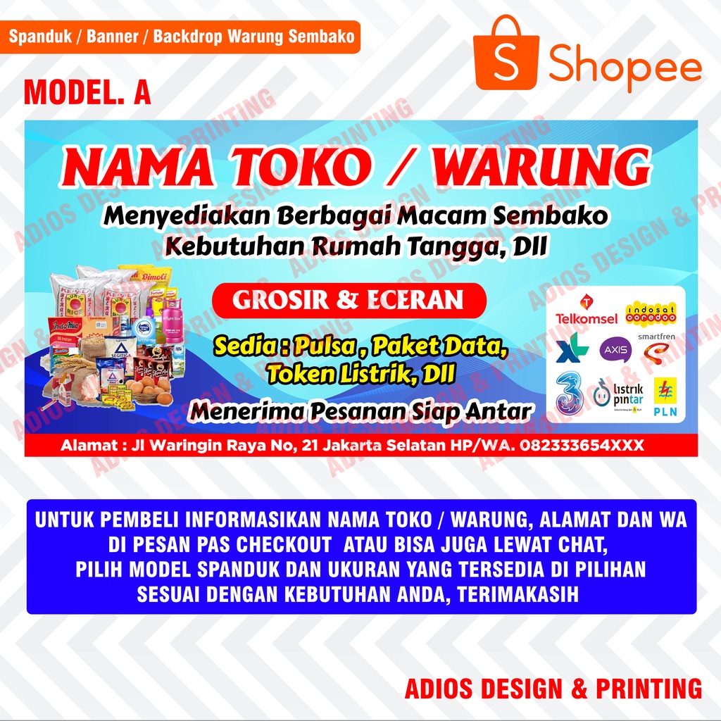 33 Desain Spanduk Toko Sembako Images Riset