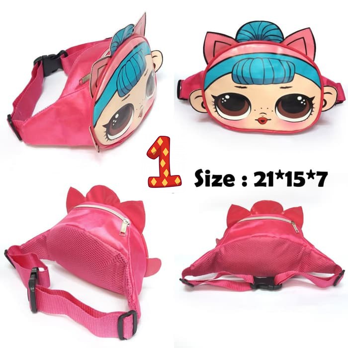 CUCI GUDANG HARGA PROMO HEBOH  Waist Bag Anak - Tas Selempang Pinggang Anak Anak Kembar CUTE Bahan Anti Air