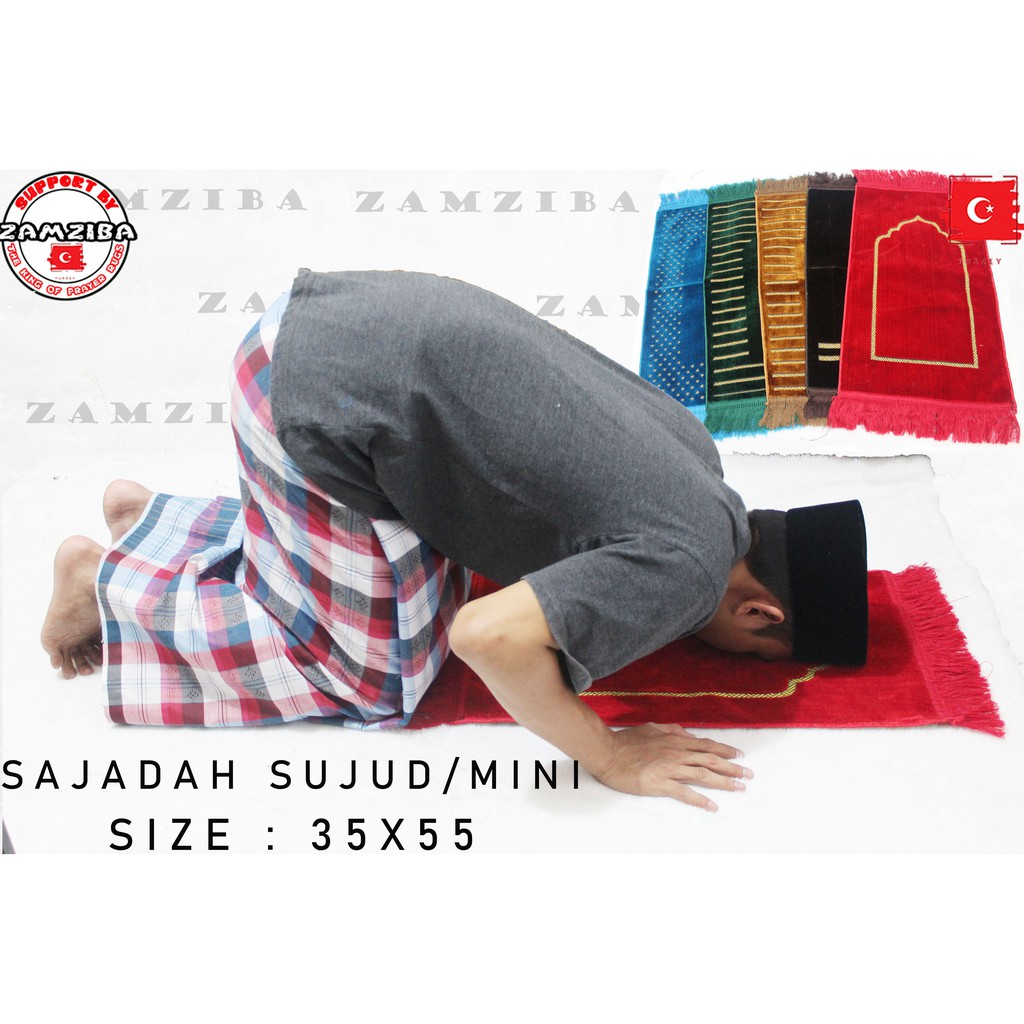 Sajadah Sujud Sajadah MINI Bisa COD motif Semi Polos perlengkapan Sholat