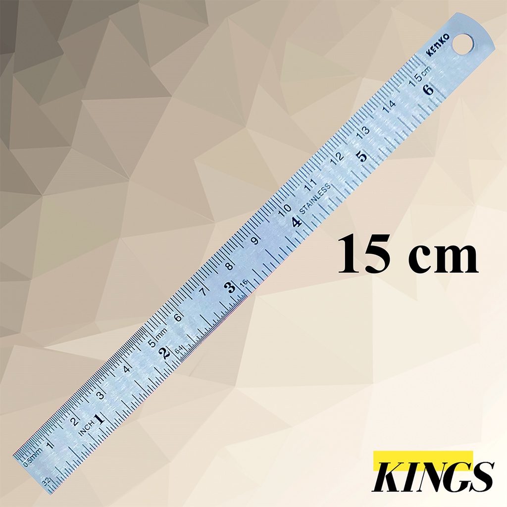 

Kenko Stainless Steel Ruler / Penggaris Besi 15 cm
